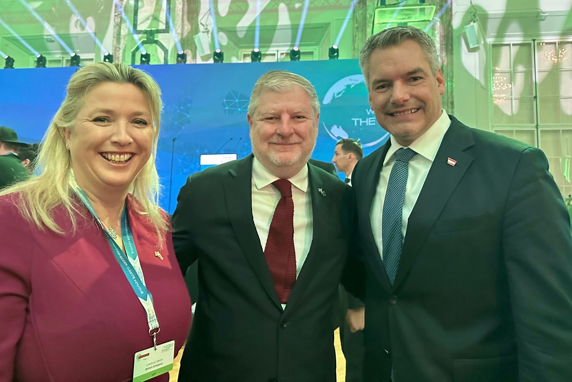 At Summit with Austrian Chancellor Karl Nehammer.