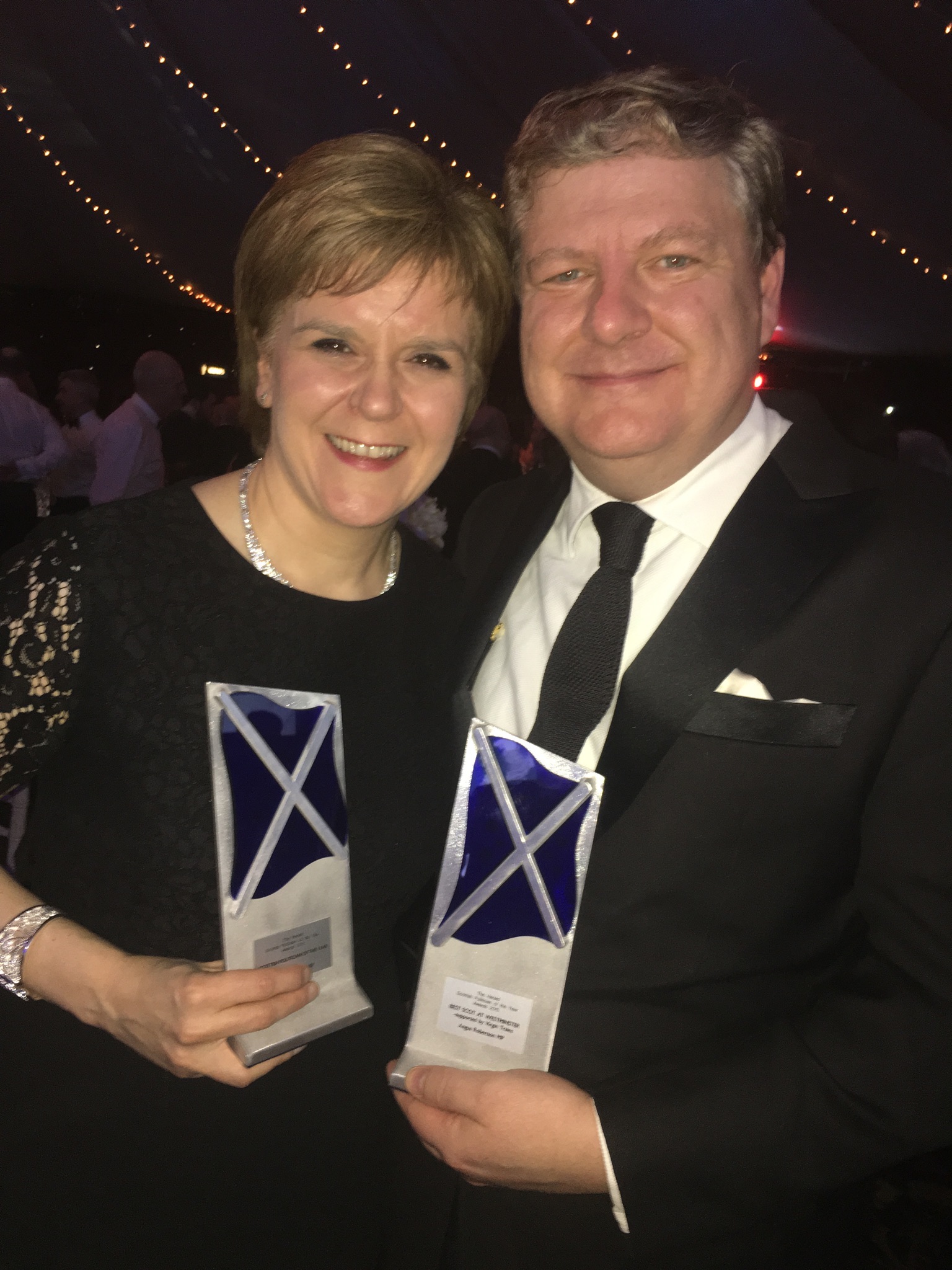 Scottish Politician of the Year, with Nicola Sturgeon.