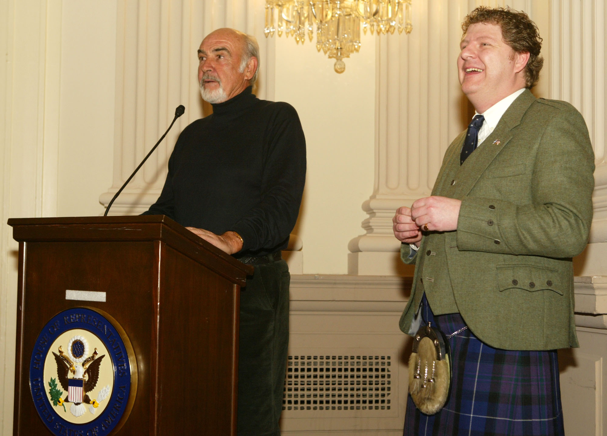 With Sir Sean Connery.
