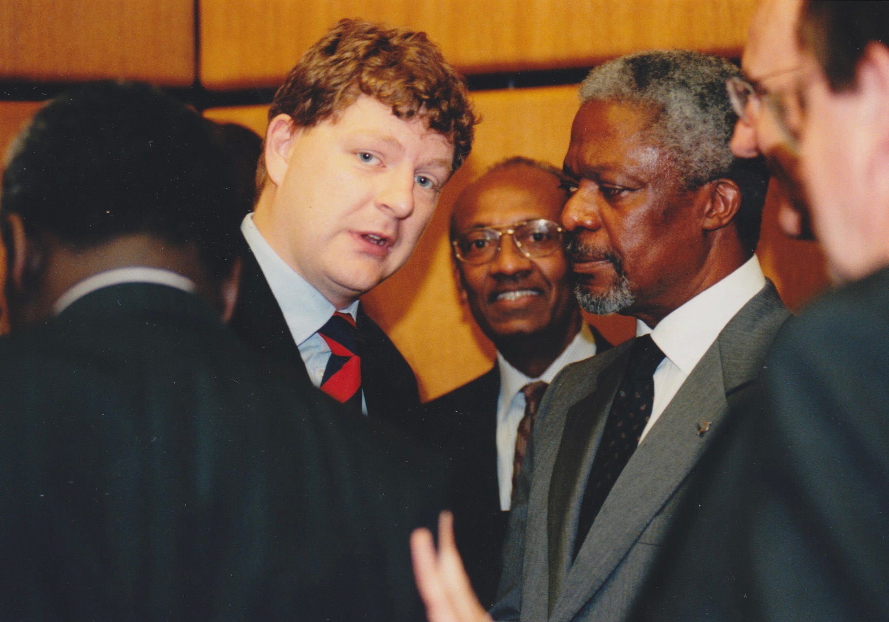 UN Secretary General Kofi Annan at the Vienna International Centre.