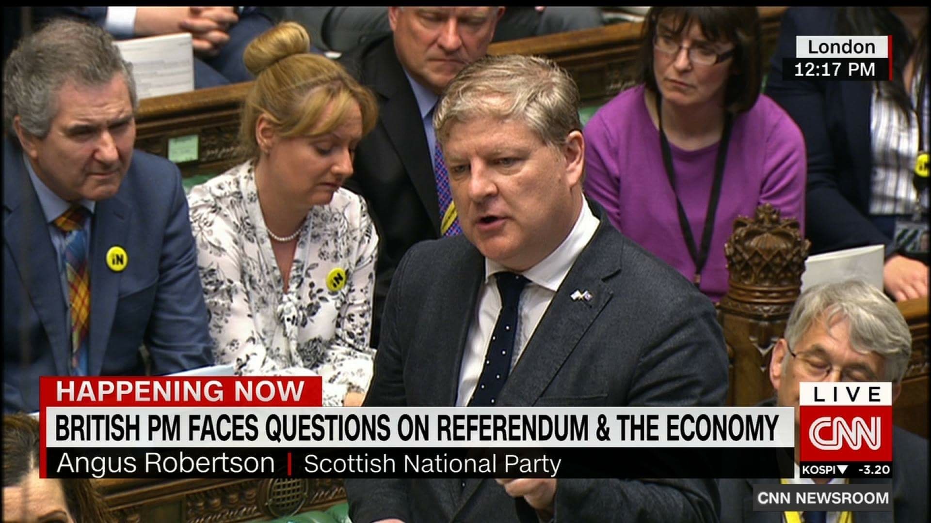At Prime Minister's Questions, House of Commons.